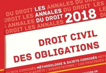 Annales du droit des obligations 2018