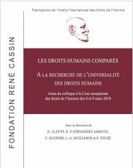 Les droits humains comparés A la recherche de l’universalité des droits humains