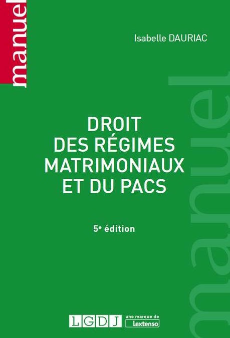 Régimes matrimoniaux et PACS