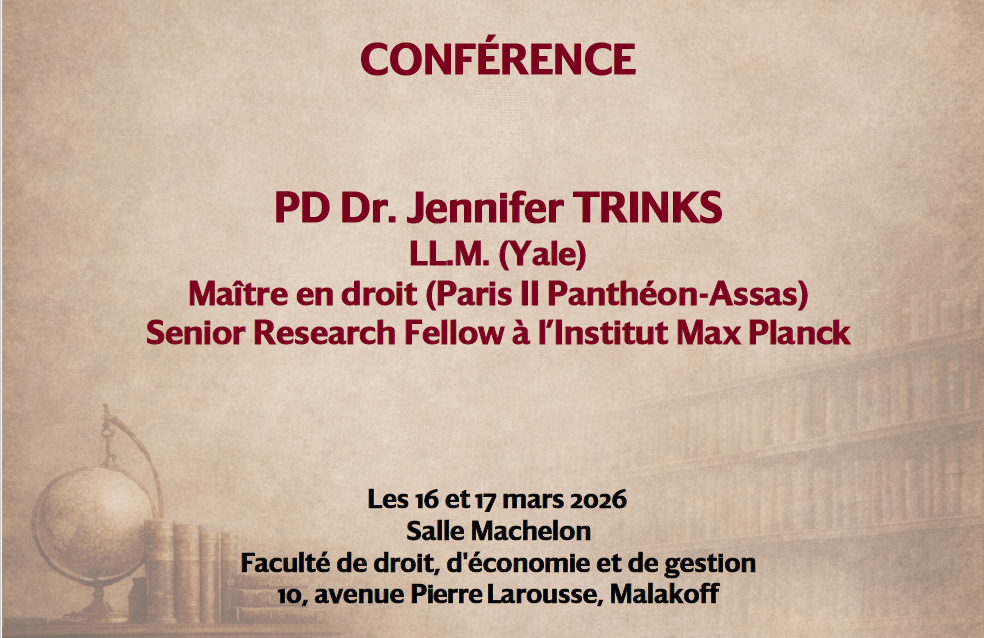 Conférence du Dr. Jennifer TRINKS