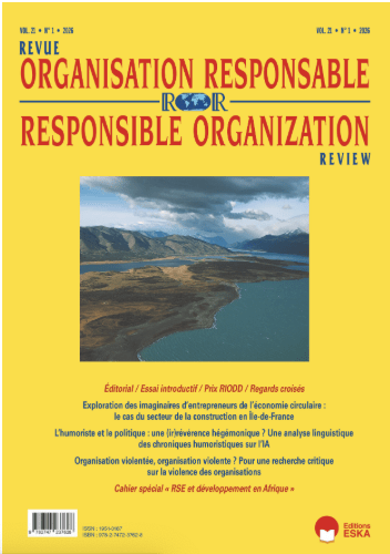 Parution du cahier spécial « RSE et développement en Afrique : pratiques, paradoxes et perspectives », co-édité par Madame Amel Ben Rhouma et Madame le Professeur Laurice Alexandre